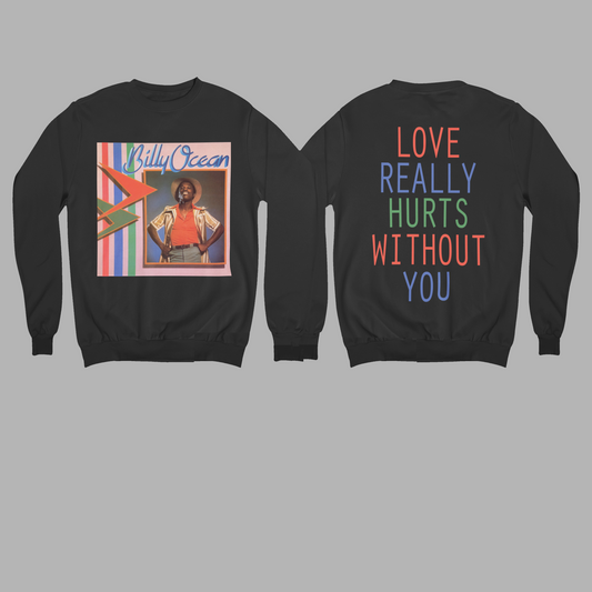 'BILLY OCEAN' - SIMPLE SWEATSHIRT FRONT AND BACK PRINT