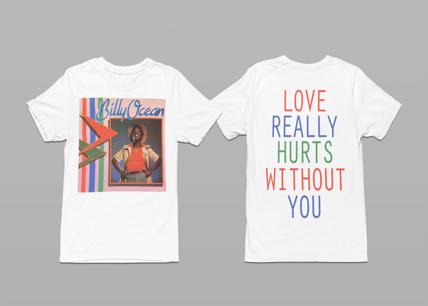 'BILLY OCEAN' - SIMPLE TEESHIRT FRONT AND BACK PRINT