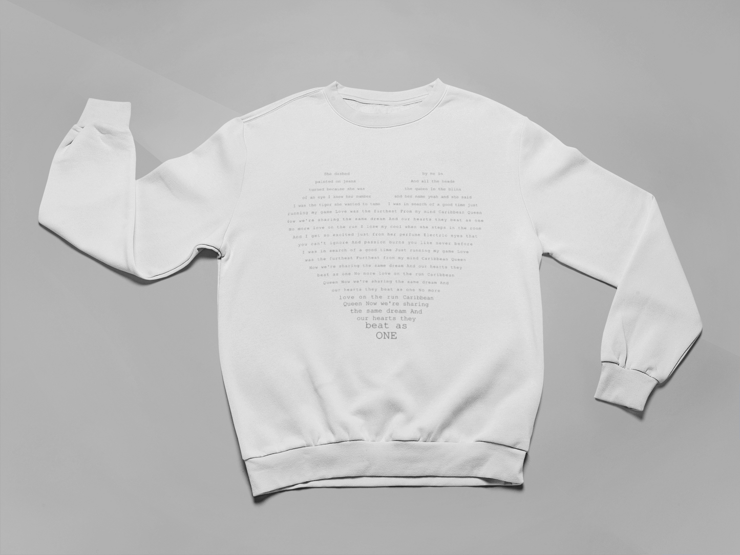 CQ HEART - SWEATSHIRT FRONT PRINT ONLY