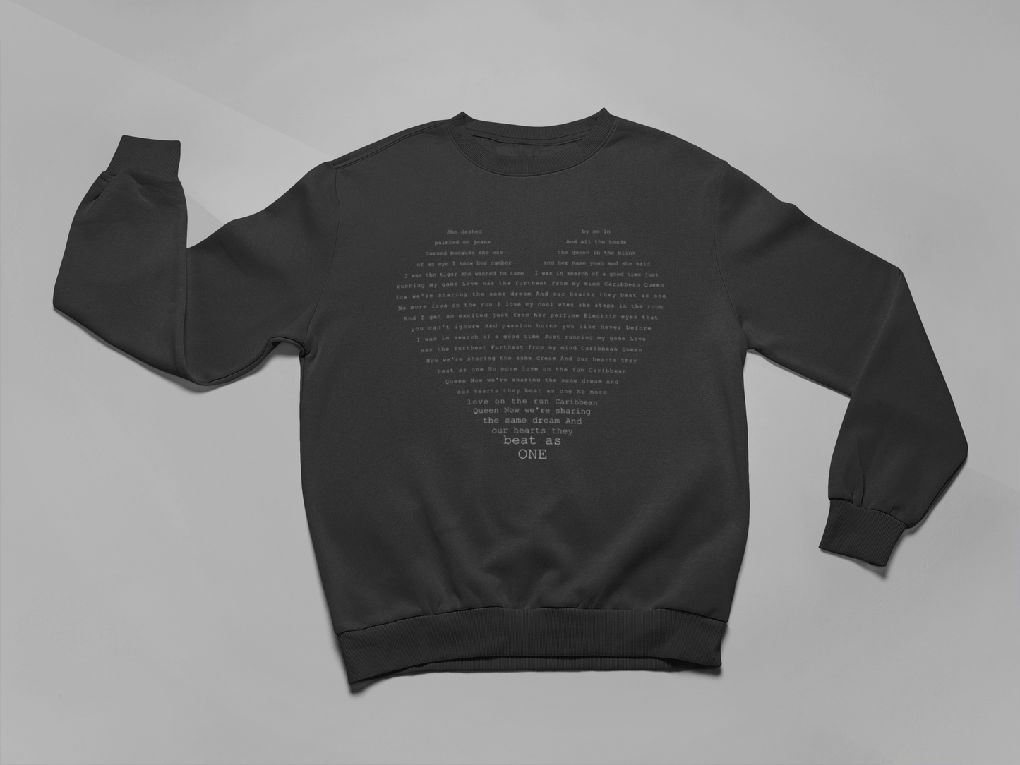 CQ HEART - SWEATSHIRT FRONT PRINT ONLY
