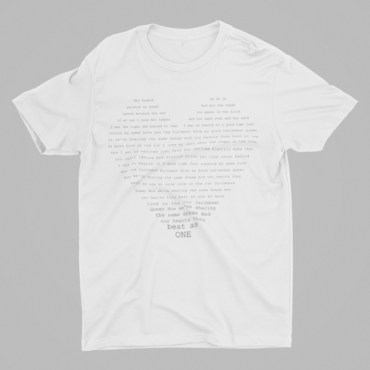 CQ HEART - TEESHIRT FRONT PRINT ONLY