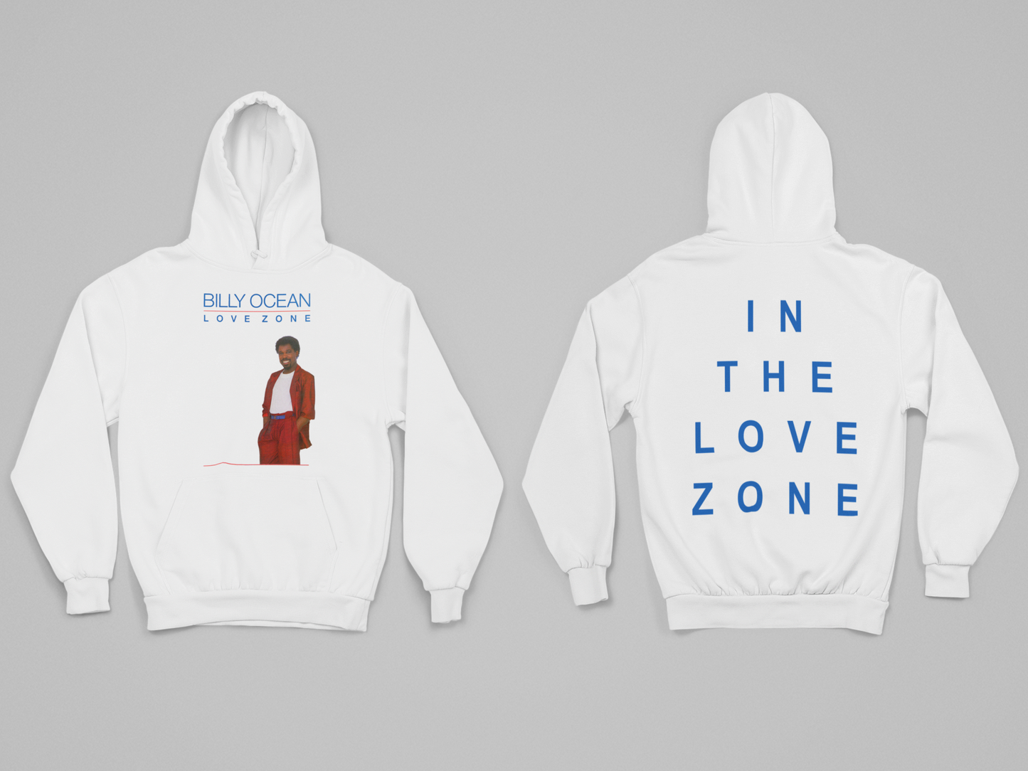 'LOVE ZONE' - EXPLODED HOODIE FRONT AND BACK PRINT