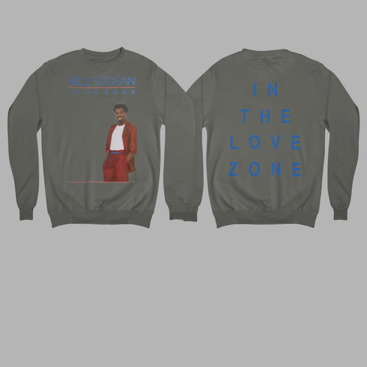 'LOVE ZONE' - EXPLODED SWEATSHIRT FRONT AND BACK PRINT