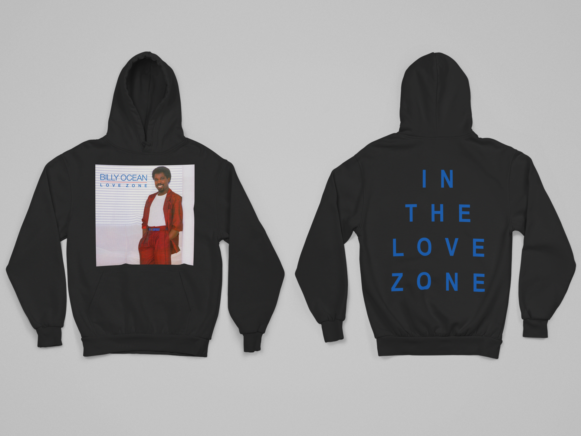 LOVE ZONE' - SIMPLE HOODIE FRONT AND BACK PRINT – BillyOcean