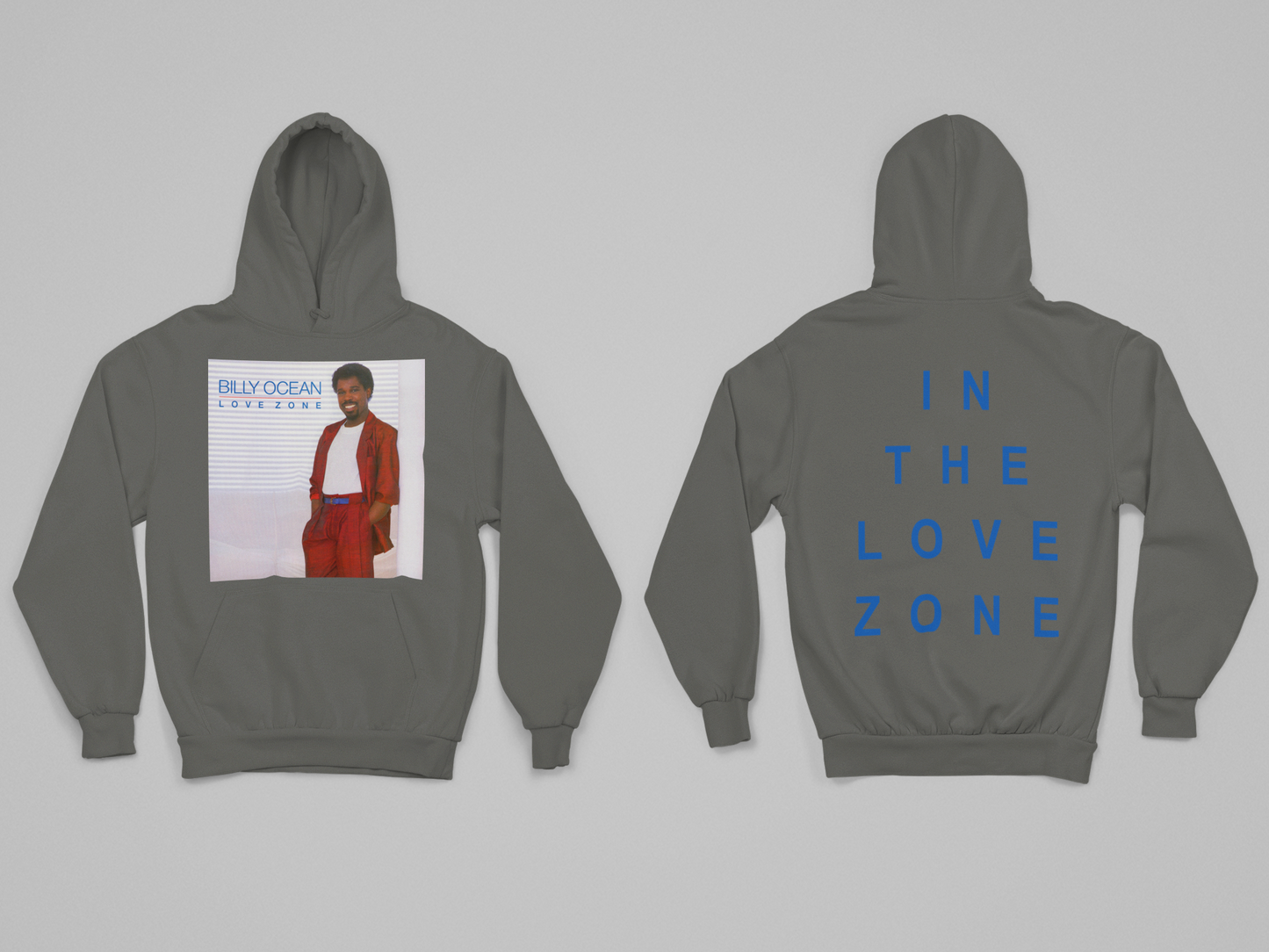 'LOVE ZONE' - SIMPLE HOODIE FRONT AND BACK PRINT