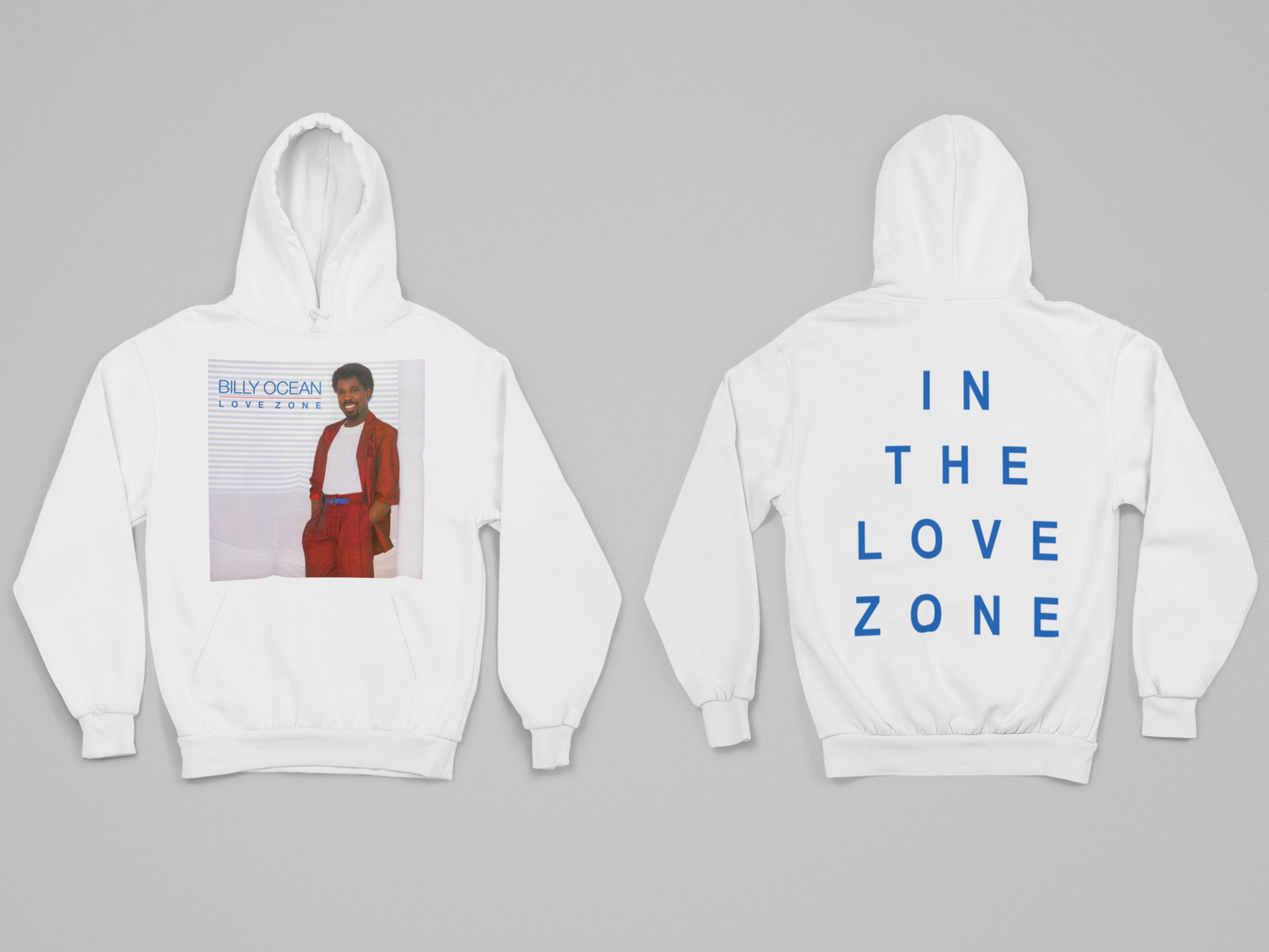 'LOVE ZONE' - SIMPLE HOODIE FRONT AND BACK PRINT