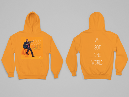 'ONE WORLD' - SIMPLE HOODIE FRONT AND BACK PRINT