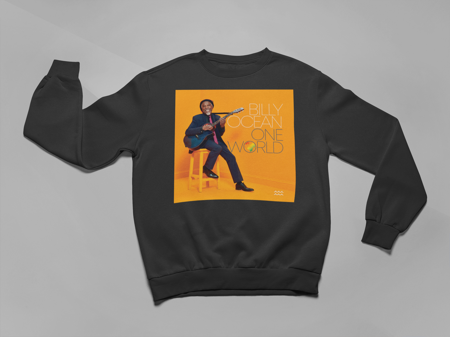 'ONE WORLD' - SIMPLE SWEATSHIRT FRONT PRINT ONLY