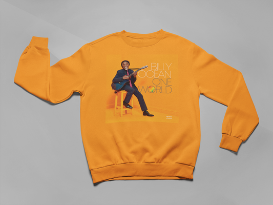 'ONE WORLD' - SIMPLE SWEATSHIRT FRONT PRINT ONLY