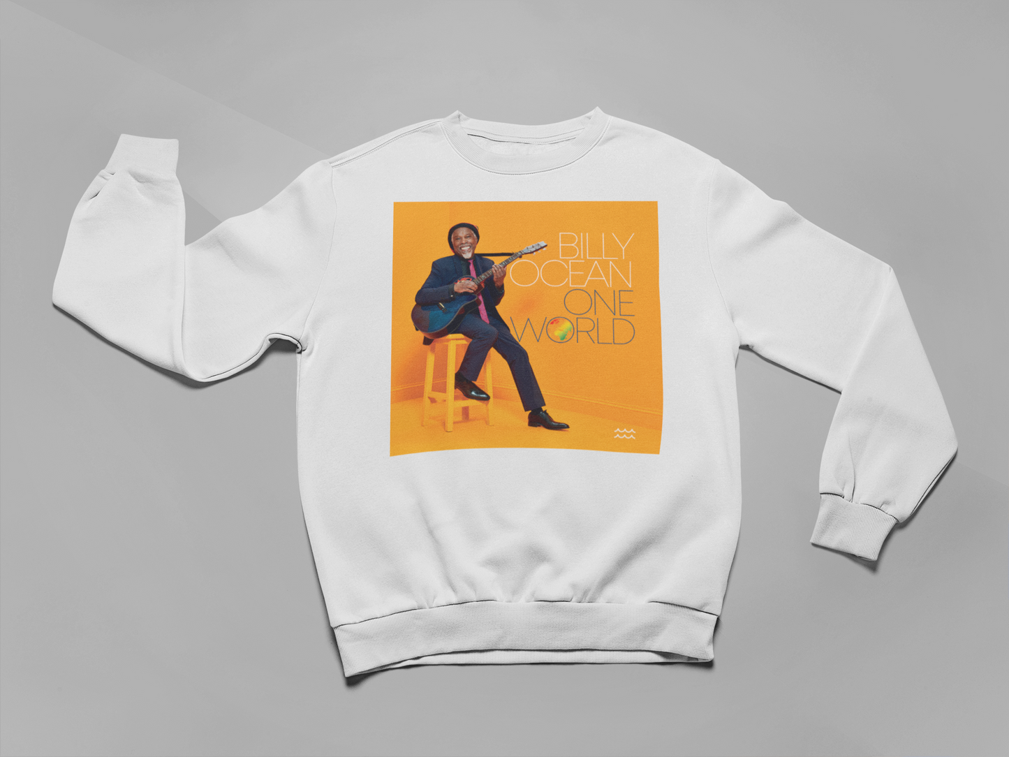 'ONE WORLD' - SIMPLE SWEATSHIRT FRONT PRINT ONLY