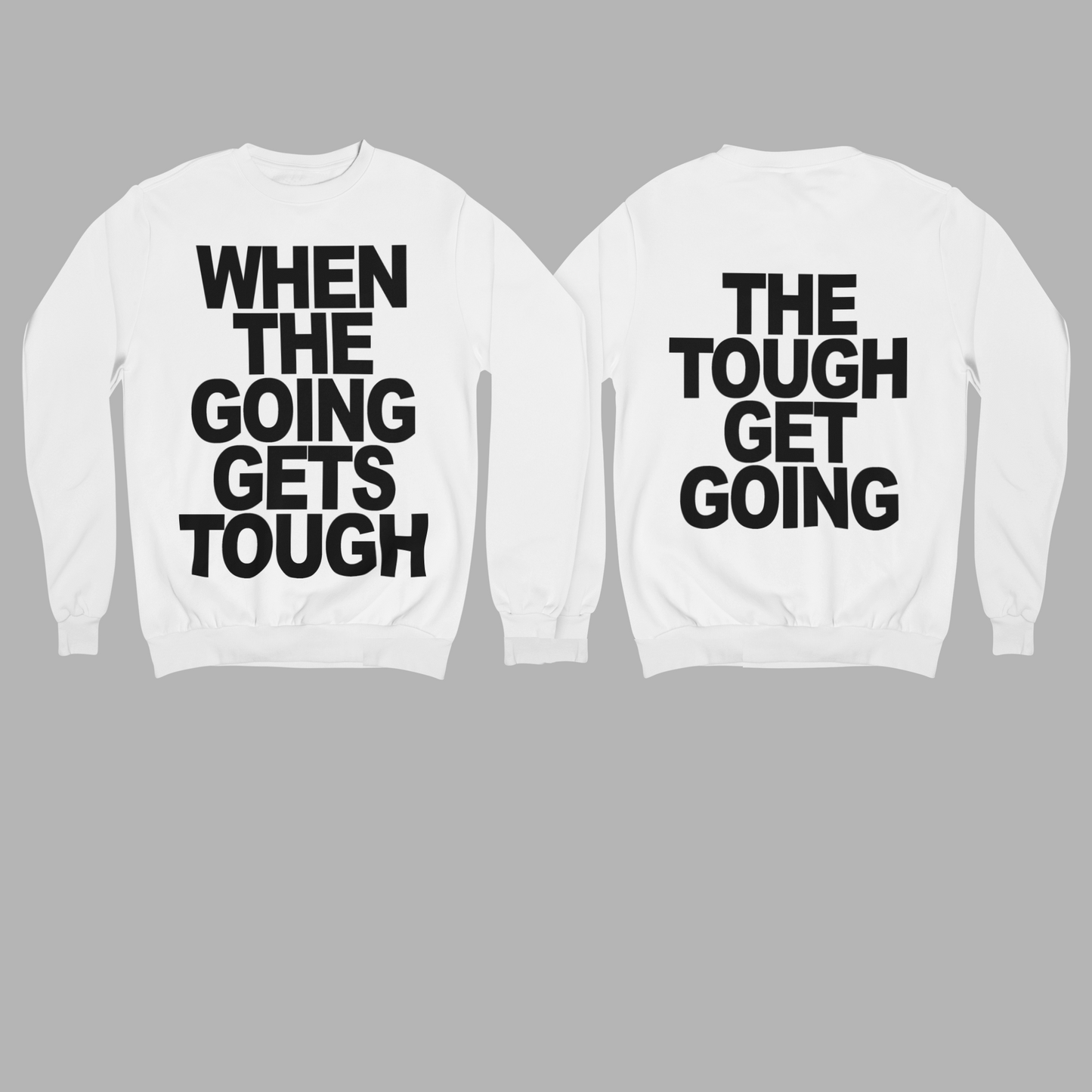 WTGGT - SWEATSHIRT FRONT AND BACK PRINT