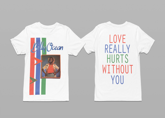 'BILLY OCEAN' - EXPLODED TEESHIRT FRONT AND BACK PRINT