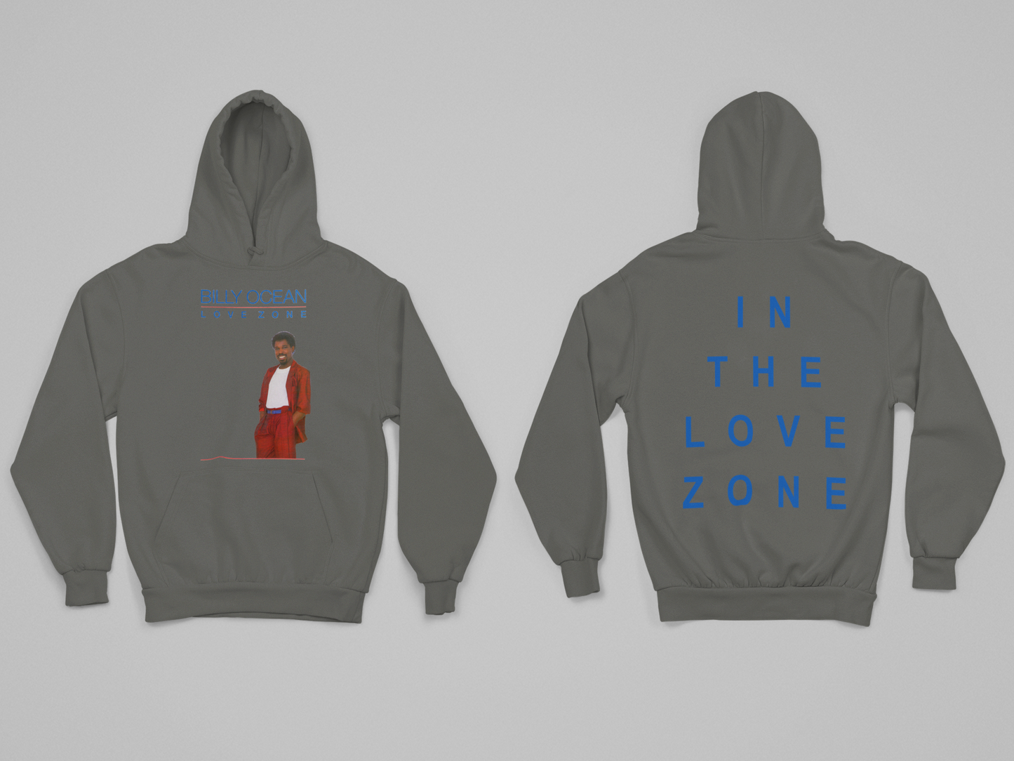 'LOVE ZONE' - EXPLODED HOODIE FRONT AND BACK PRINT