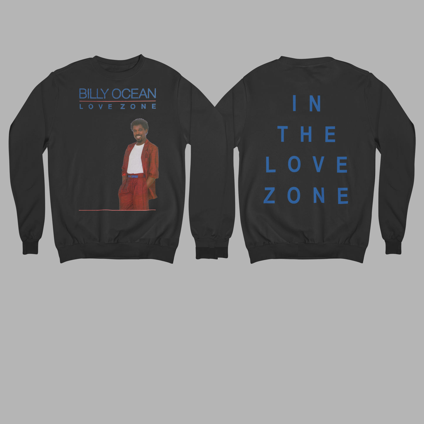 'LOVE ZONE' - EXPLODED SWEATSHIRT FRONT AND BACK PRINT