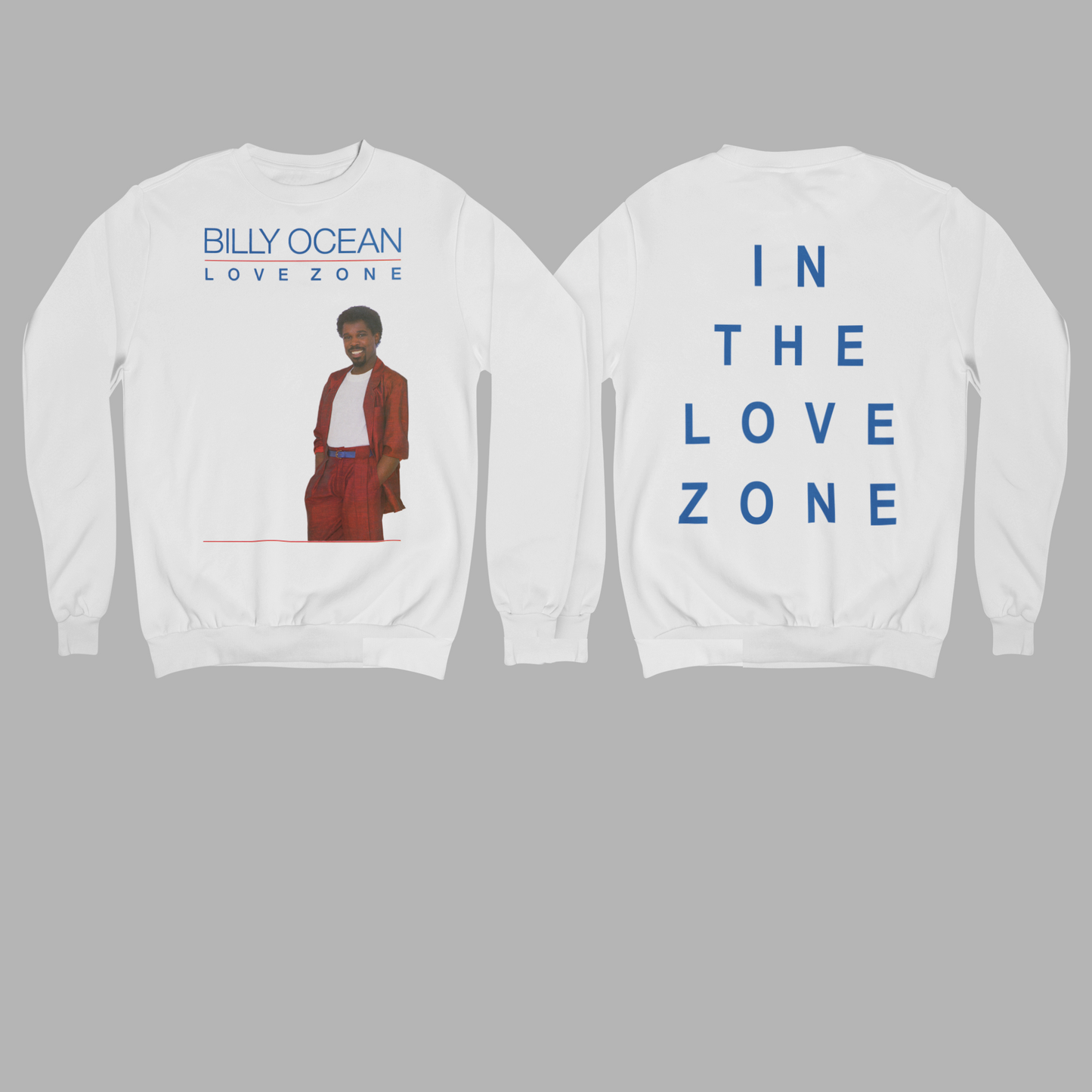 'LOVE ZONE' - EXPLODED SWEATSHIRT FRONT AND BACK PRINT