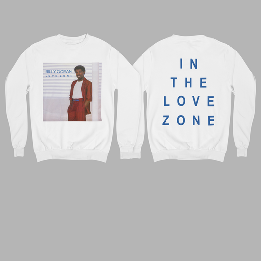 'LOVE ZONE' - SIMPLE SWEATSHIRT FRONT AND BACK PRINT