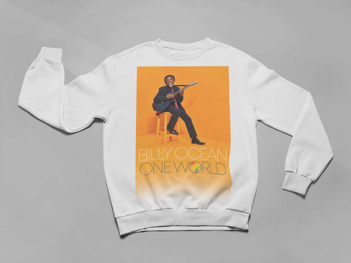 'ONE WORLD' - EXPLODED SWEATSHIRT FRONT PRINT ONLY