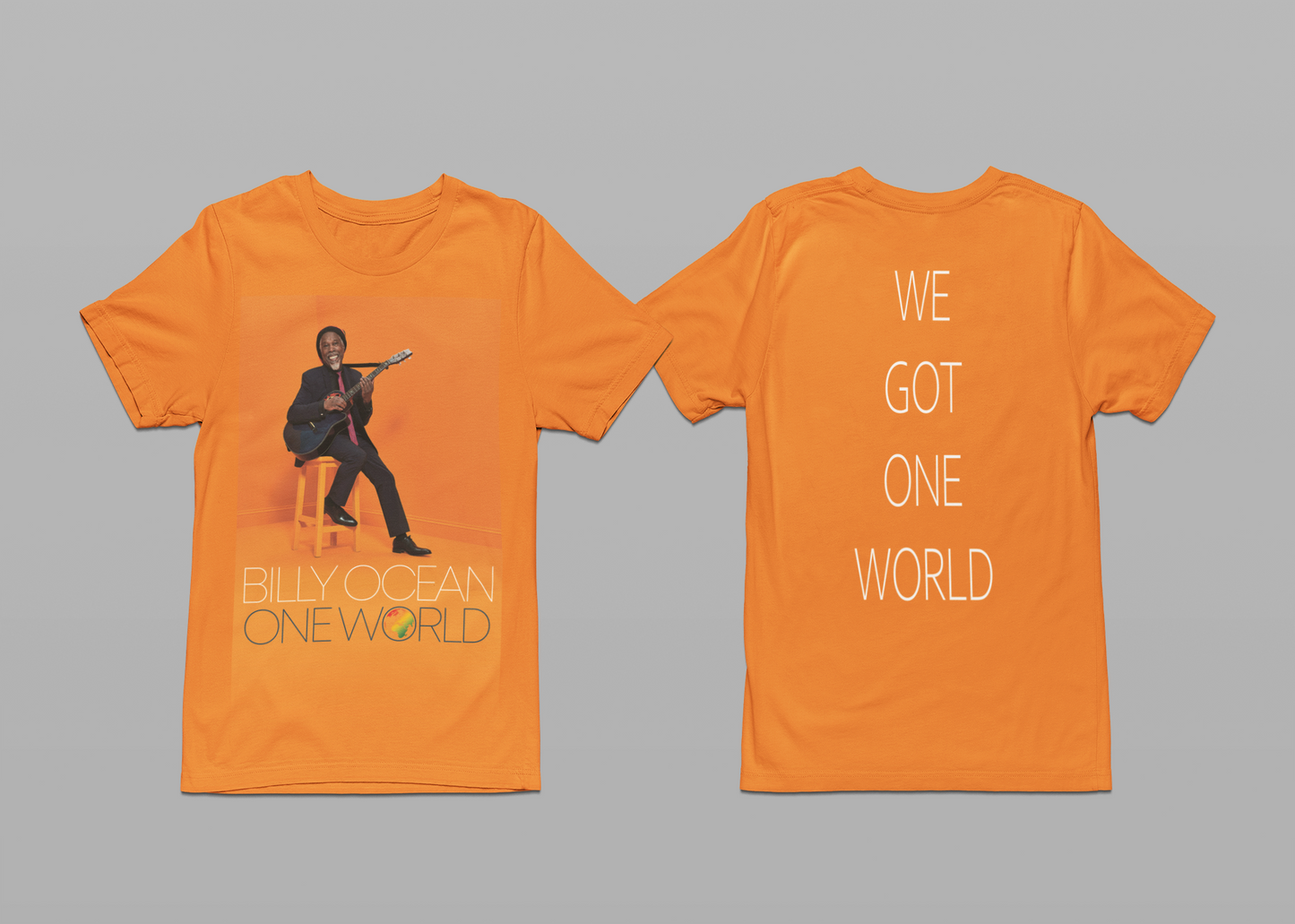 'ONE WORLD' - EXPLODED TEESHIRT FRONT AND BACK PRINT