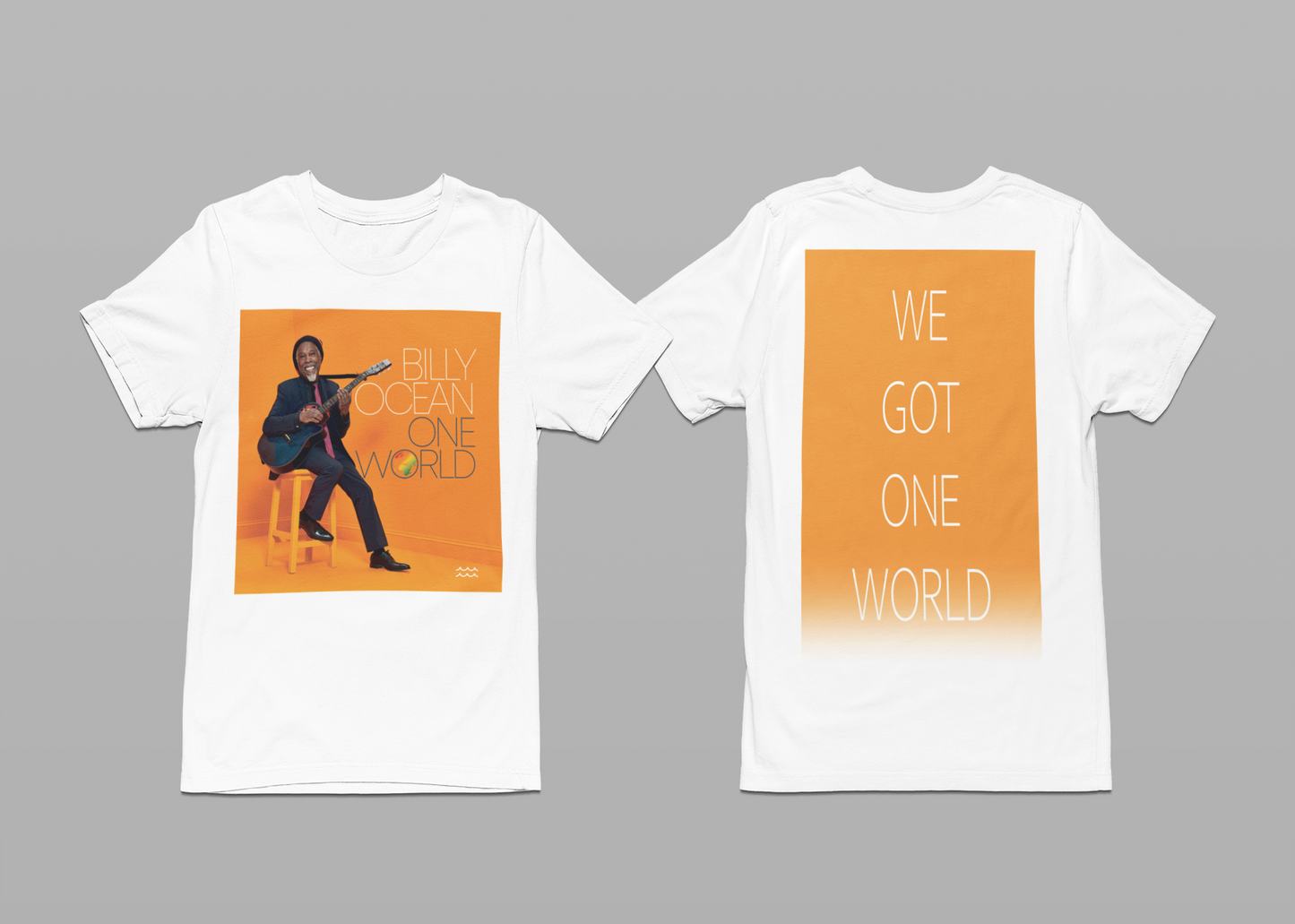 'ONE WORLD' - SIMPLE TEESHIRT FRONT AND BACK PRINT