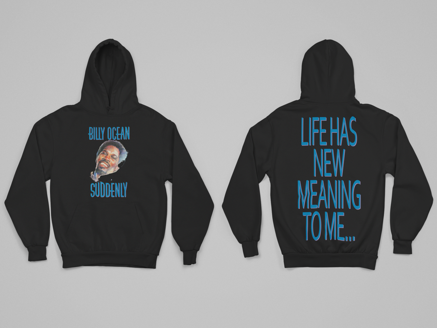 'SUDDENLY' - EXPLODED HOODIE FRONT AND BACK PRINT