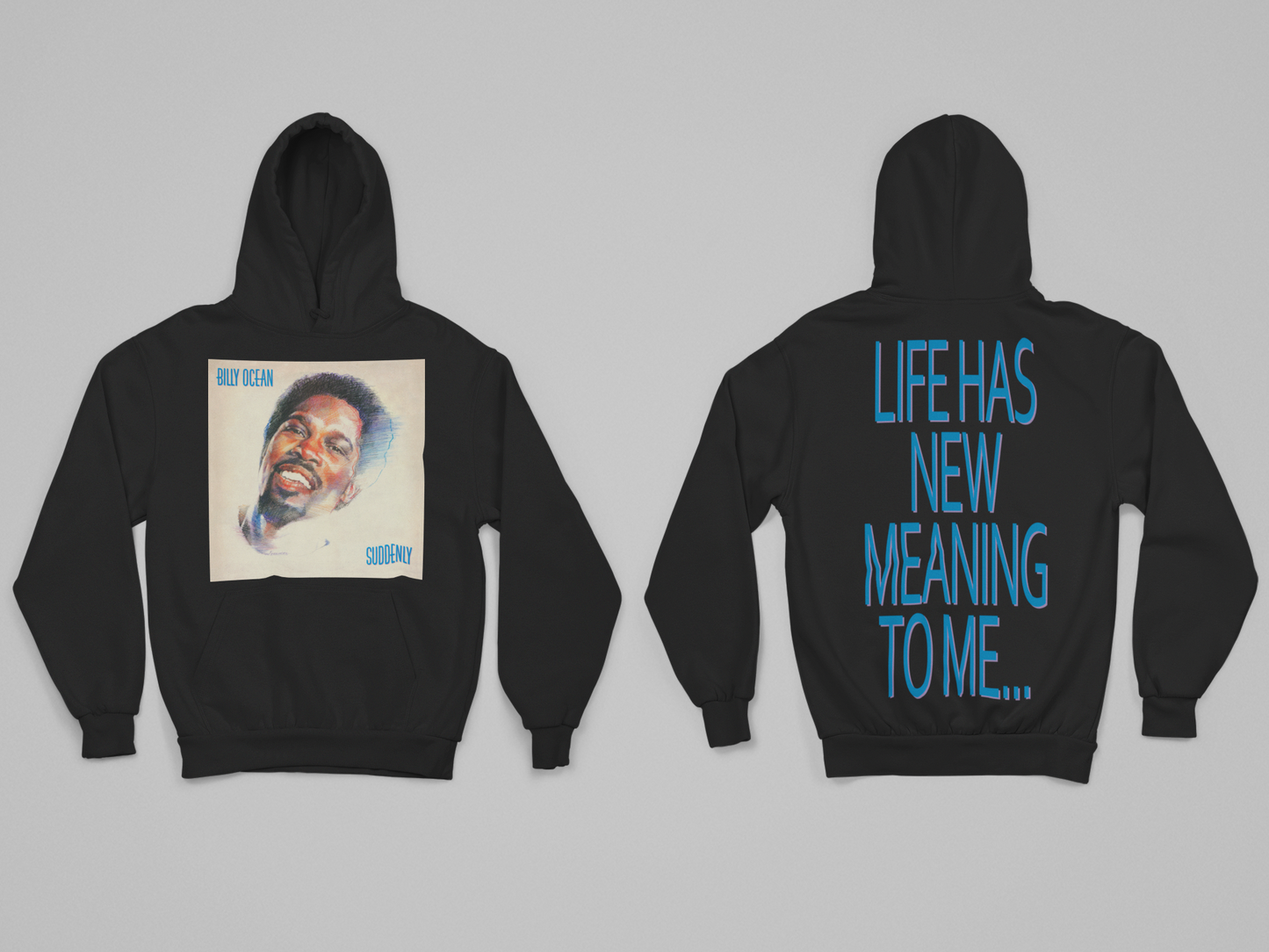 'SUDDENLY' - SIMPLE HOODIE FRONT AND BACK PRINT
