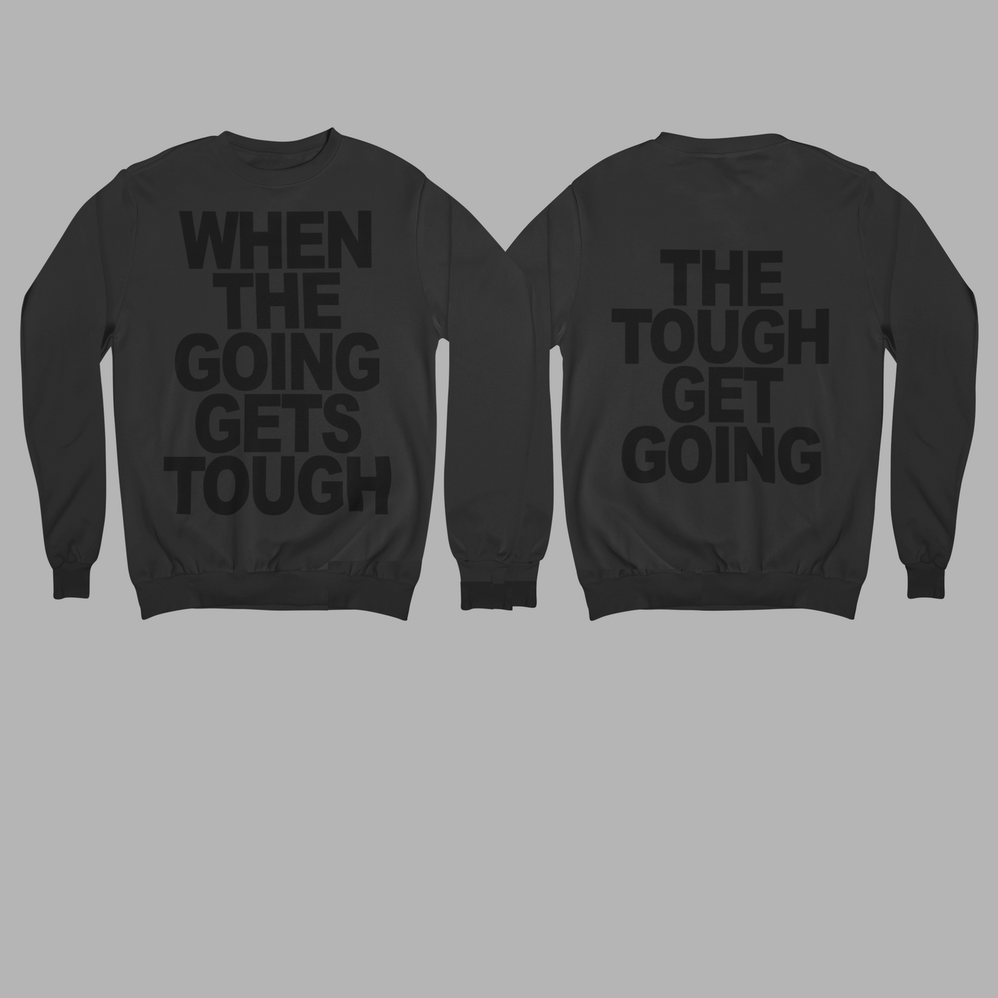 WTGGT - SWEATSHIRT FRONT AND BACK PRINT
