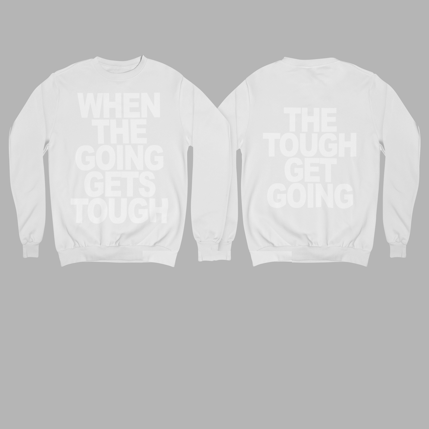 WTGGT - SWEATSHIRT FRONT AND BACK PRINT